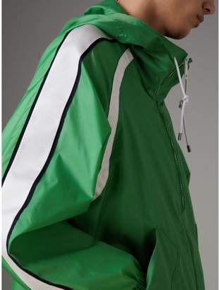 Burberry Stripe Detail Showerproof Hooded Jacket