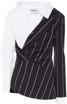 Thumbnail for your product : Monse Pinstriped wool and poplin blazer