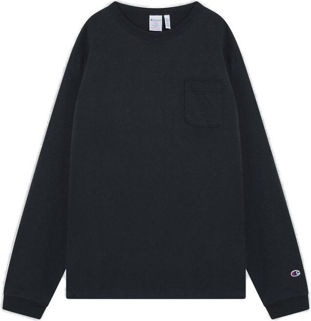 Champion Logo Patch Long-Sleeved T-Shirt
