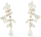 Thumbnail for your product : Kenneth Jay Lane 22-karat Gold-plated Crystal Earrings