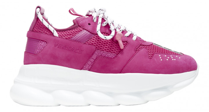 pink versace trainers