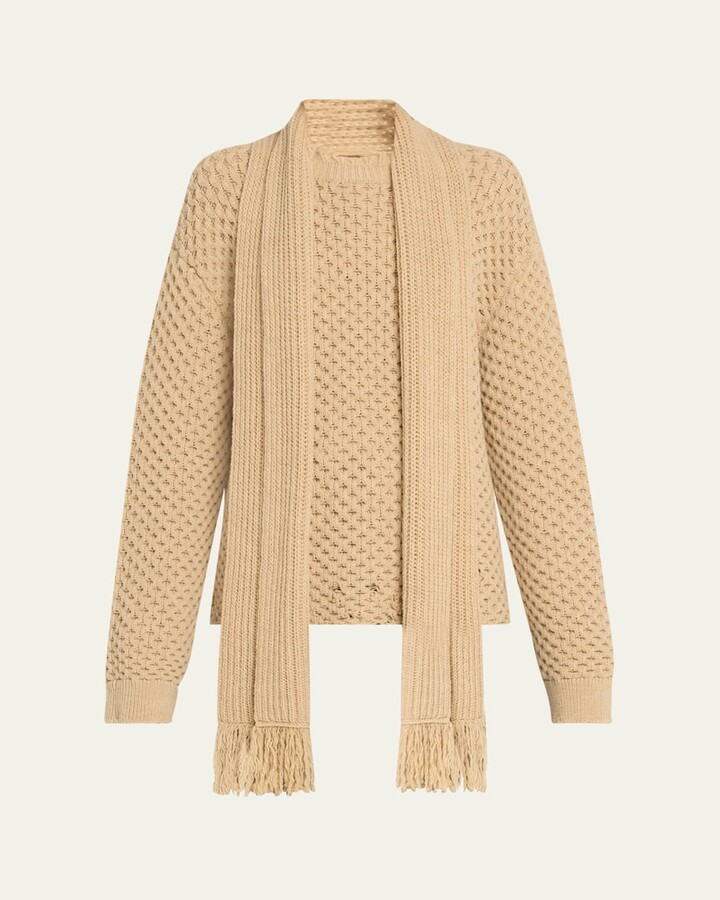 MM6 MAISON MARGIELA Crewneck Scarf Sweater