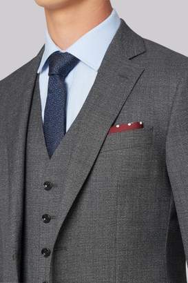 Hardy Amies Tailored Fit Charcoal Melange Jacket