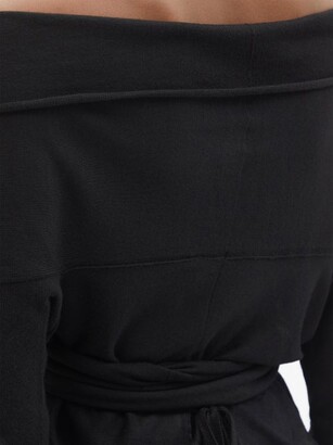 Altuzarra Crawley Off-the-shoulder Wrap Sweater - Black