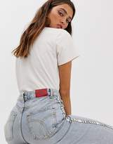Thumbnail for your product : Fiorucci Tara classic tapered jean with logo tape-Blue