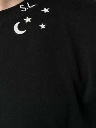 Saint Laurent Black star print T shirt