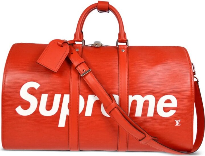 Louis Vuitton x Supreme 2017 pre-owned Epi Keepall Bandouliere