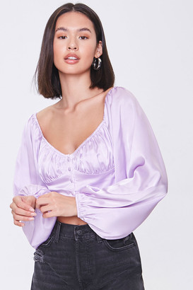Lavender silk top Clearance