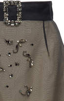 Thumbnail for your product : Prada Embellished Organza Midi Skirt