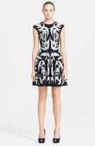 Thumbnail for your product : Alexander McQueen Jacquard Knit Fit & Flare Dress