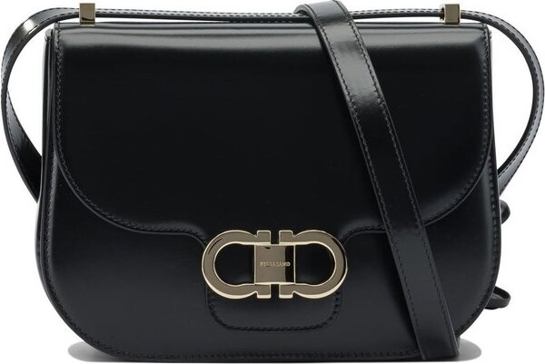Ferragamo Double Gancini North-South Crossbody Bag