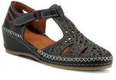 Thumbnail for your product : Spring Step Leather Wedge Heel T-Strap Sandals- Irin