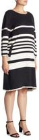 Thumbnail for your product : Joan Vass Striped Cotton Dress