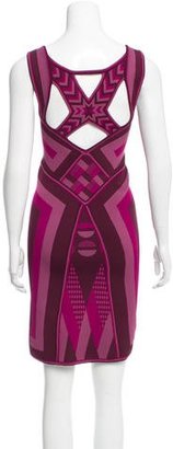 Zac Posen Geometric Print Bandage Dress
