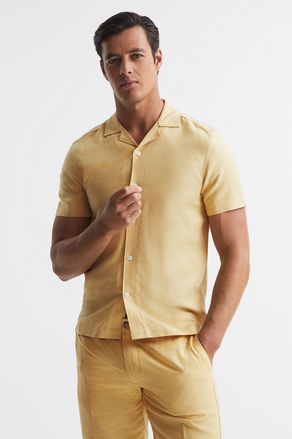 Reiss Linen Men's Shirts | Shop The Largest Collection | ShopStyle