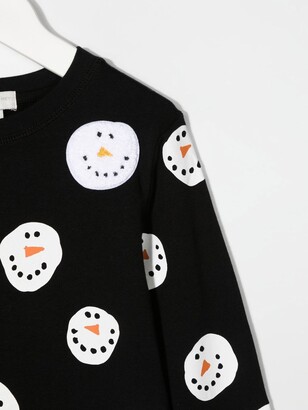 Stella McCartney Kids Snowman Print Sustainable Sweatshirt