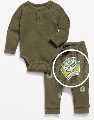 Old Navy Unisex Thermal-Knit Henley Bodysuit and Leggings Set for Baby -  ShopStyle