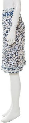 Ralph Lauren Sequin Embellished Silk Skirt