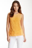 Thumbnail for your product : Stella & Jamie Crochet Panel Tank