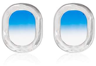 All Blues blue 925 Sterling Silver Airplane Window Earrings