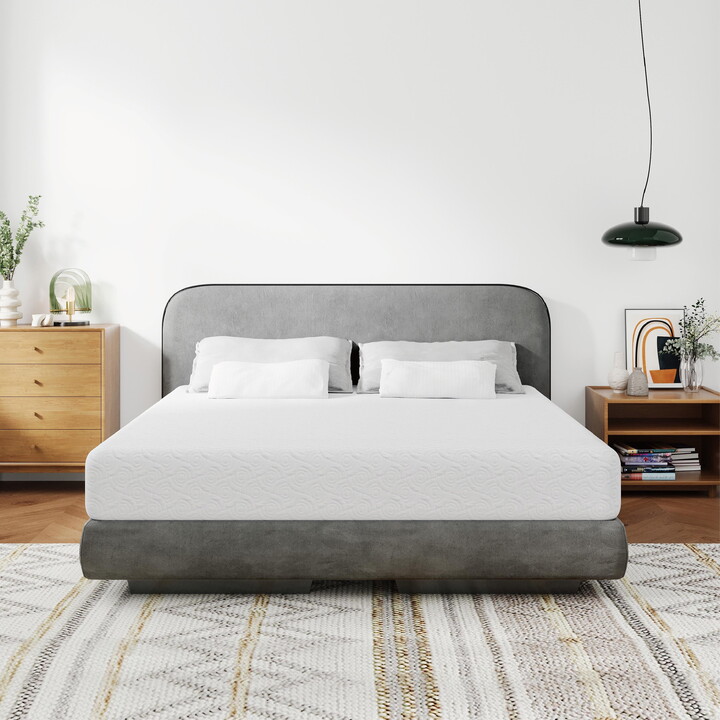 EGOHOME 7" Green Tea Gel Memory Foam Mattress, Full, Medium