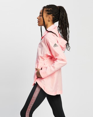 adidas Women's Pink Jackets - Traveer WIND.RDY Jacket - Size S at The Iconic
