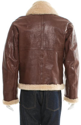Jil Sander Leather Shearling Jacket