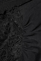 Thumbnail for your product : Commando Double Take Lace-paneled Stretch Bandeau Bra - Black