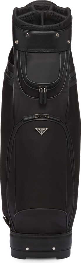 Prada Re-nylon And Saffiano Golf Bag  Black