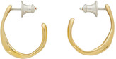 Thumbnail for your product : FARIS Gold Small Vero Hoop Earrings