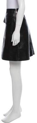 Louis Vuitton Leather Mini Skirt w/ Tags