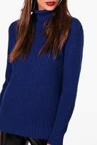 Thumbnail for your product : boohoo Soft Knit Oversized Roll Neck Jumper