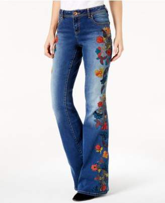 INC International Concepts Anna Sui Loves Embroidered Bootcut Jeans, Created for Macy's