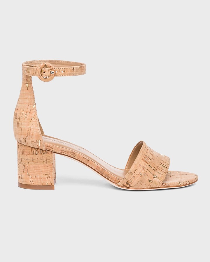cork ankle strap sandals