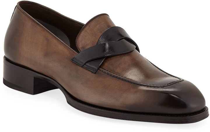 two tone loafers mens