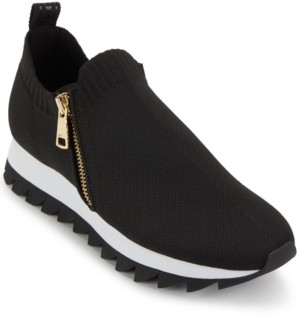 dkny ravyn zipper flatform sneakers