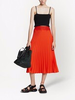 Thumbnail for your product : Proenza Schouler White Label Crepe Pleated Midi Skirt
