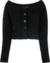 Thumbnail for your product : Alexander McQueen Ribbed-Knit Cardigan