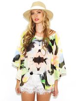 Thumbnail for your product : Show Me Your Mumu Show Me Your Mumu Moon Tunic in Watercolor Flowers