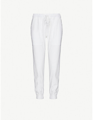 Bella Dahl Easy cropped high-rise woven jogging bottoms