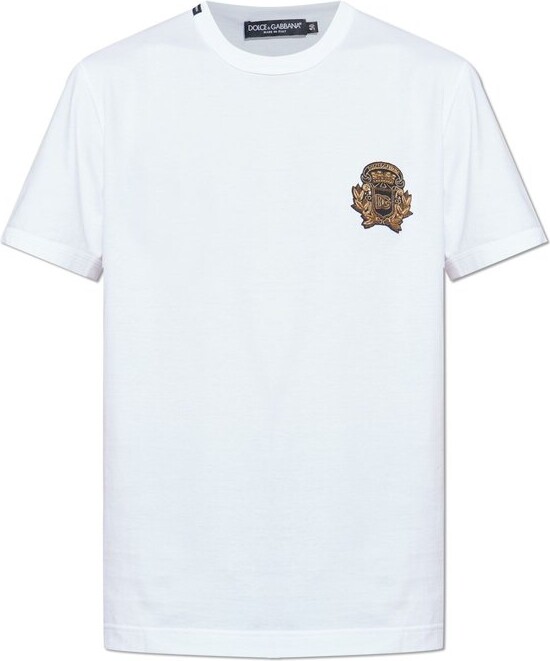 Dolce & Gabbana Logo Patch Crewneck T-Shirt