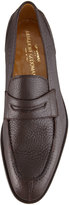 Thumbnail for your product : Gravati Split-Toe Peccary Penny Loafer, Dark Brown