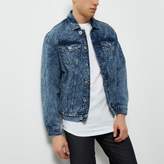 Thumbnail for your product : River Island Mens Blue oversized denim jacket
