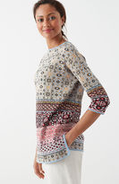 Thumbnail for your product : J. Jill Linen & Cotton Jacquard-Knit Pullover