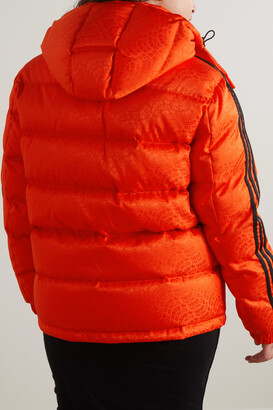 MONCLER GENIUS + Adidas Originals Alpback Hooded Quilted Padded Shell-jacquard Jacket - Orange