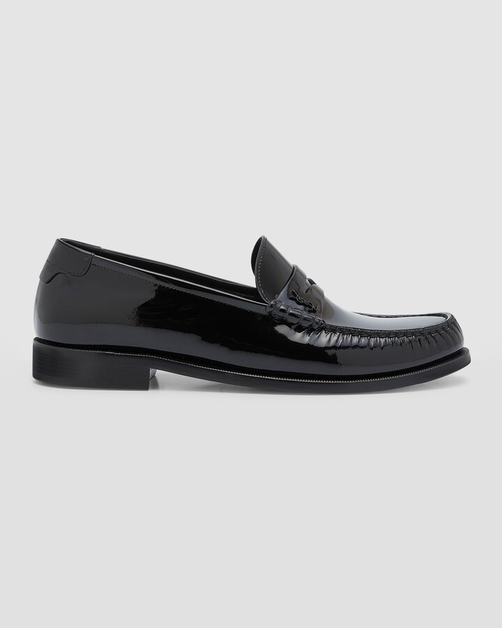 Saint Laurent Men's Patent Leather Penny Loafers ShopStyle