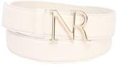 Nina Ricci 30mm Logo Leather Belt 