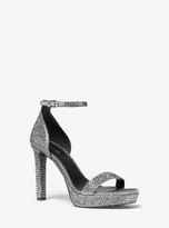 mesh platform sandals