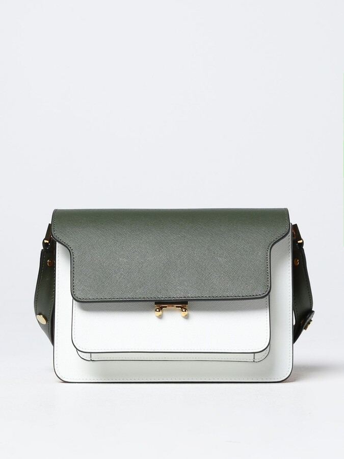 Marni Trunk bag in saffiano leather - ShopStyle