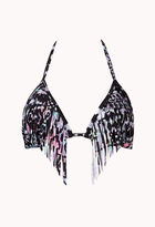 Thumbnail for your product : Forever 21 World Girl Fringed Bikini Top